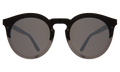 Front view of Palermo Sunglasses in Matte Black/Grey Flat