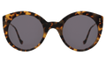 Front view of Palm Beach Sunglasses in Tortoise/Grey