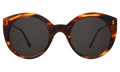 Front view of Palm Beach Sunglasses in Sand/Grey