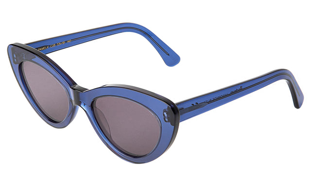 Pamela Sunglasses side view in Cobalt / Grey Flat
