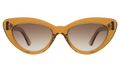 Front view of Pamela Sunglasses in Cider/Brown Flat Gradient