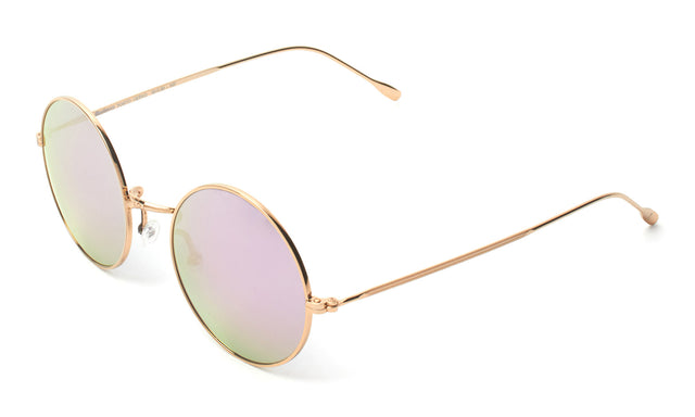 Porto Cervo Sunglasses side view in Gold Rose Mirror