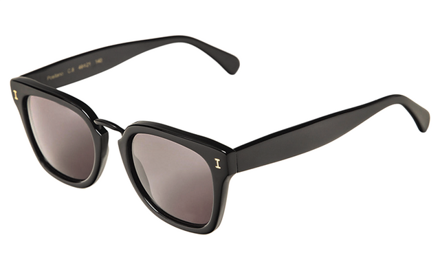 Positano Sunglasses Side Profile in Black / Grey