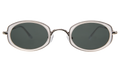 Front view of Ravello Sunglasses in Cloud/Silver/Olive