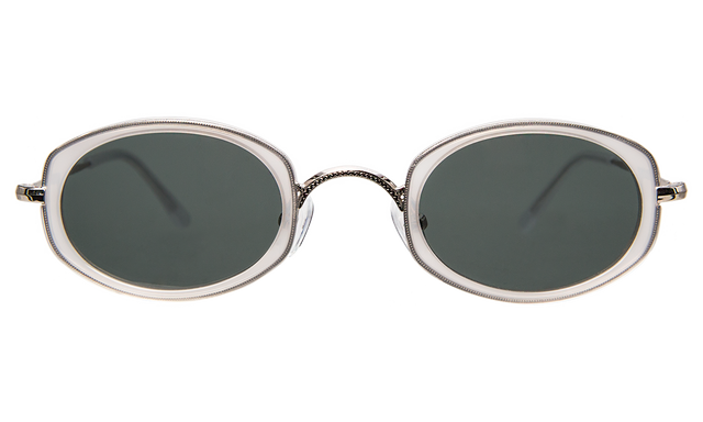  Ravello Sunglasses front view in Cloud/Silver Olive