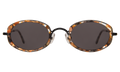 Front view of Ravello II Sunglasses in Butterscotch/Black/Grey