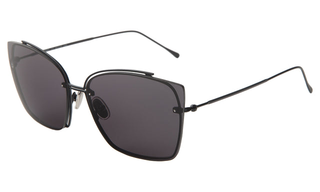 San Isidro Sunglasses Side Profile in Black / Grey