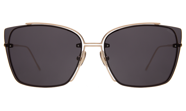 San Isidro Sunglasses in Gold with Grey