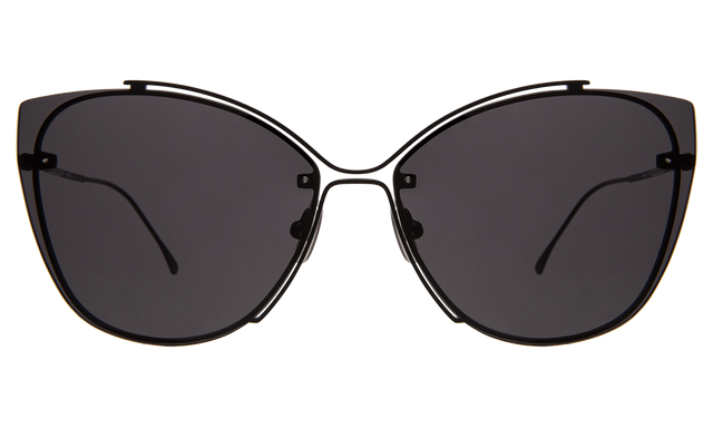 San Jose Sunglasses in Matte Black with Grey