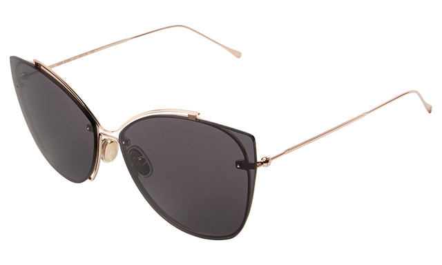 San Jose Sunglasses Side Profile in Rose Gold / Grey