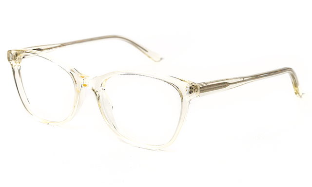 Shelley Optical side view in Champagne Optical