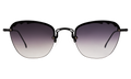 Front view of Sorrento Sunglasses in Matte Black/Grey Flat Gradient