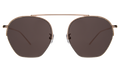 Front view of St. Barths Sunglasses in Rose Gold/Grey
