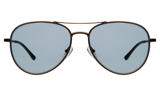 Stanton Sunglasses in Bronze with Blue See Through