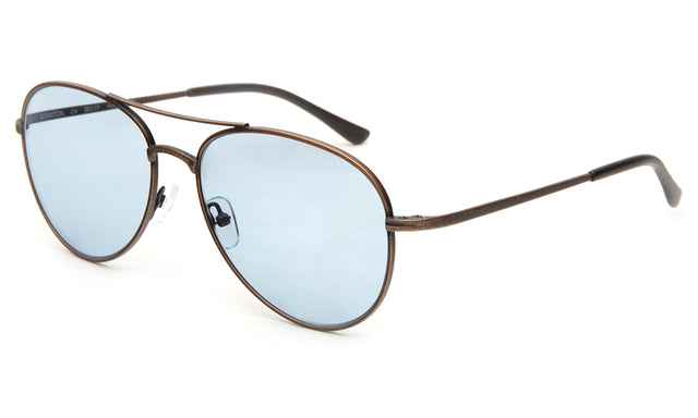 Stanton Sunglasses Side Profile in Bronze / Blue See Through