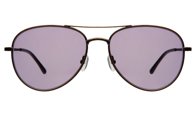 Stanton Sunglasses in Bronze with Purple See Through