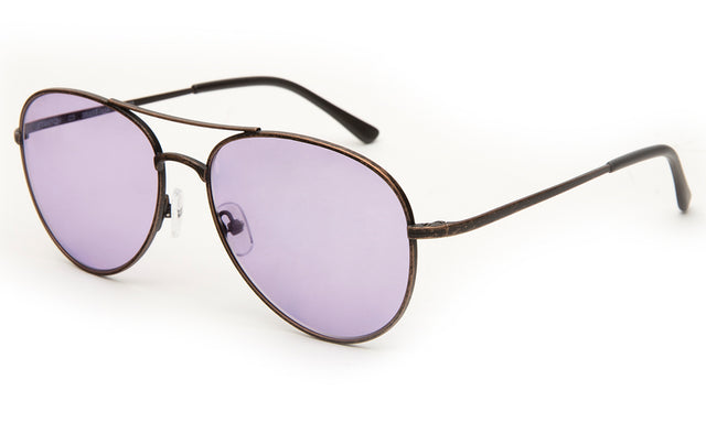 Stanton Sunglasses Side Profile in Bronze / Purple See Through