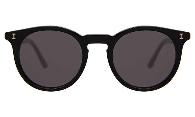 Sterling Sunglasses in Black with Grey Flat