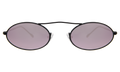 Front view of Sydney Sunglasses in Black/Rose Mirror