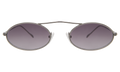 Front view of Sydney Sunglasses in Gunmetal/Grey Gradient