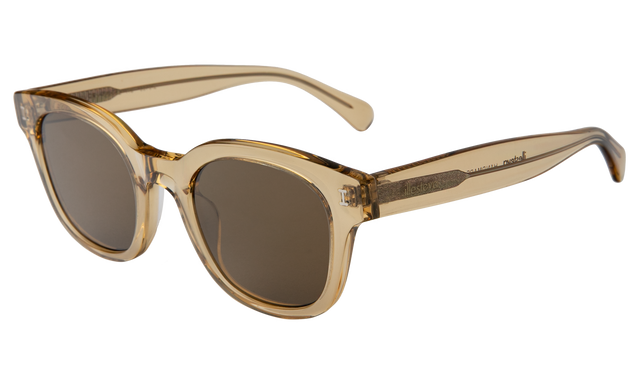 Vail Sunglasses side view in Citrine / Brown Flat
