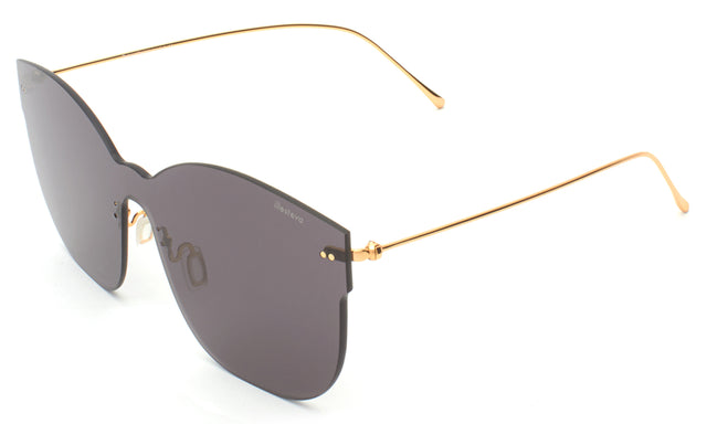 Venice Mask Sunglasses Side Profile in Grey / Grey