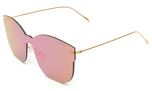 Venice Mask Sunglasses Side Profile in Pink / Pink