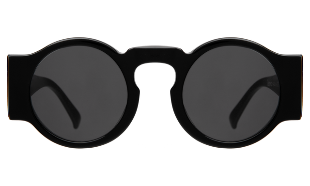 Waston Sunglasses front view in Black with Grey