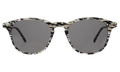 Front view of Whitman Sunglasses in Shattered Stripes/Grey