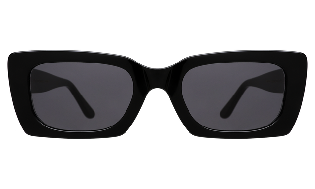 Wilson II Sunglasses in Black with Grey Flat