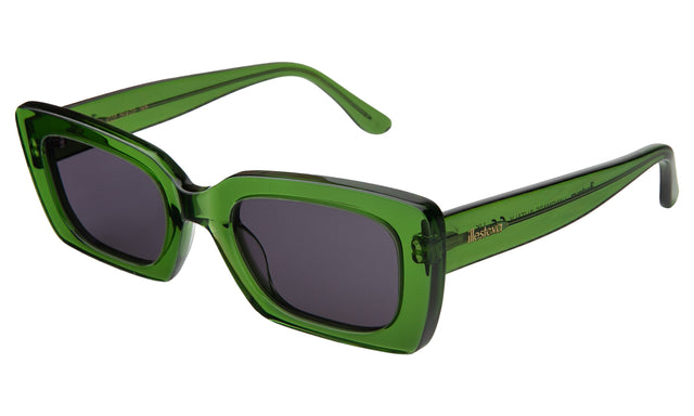 Wilson Sunglasses Side Profile in Cactus / Grey Flat