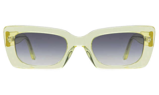 Wilson Sunglasses in Neon Lemon with Grey Flat Gradient