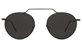 Front view of Wynwood II Sunglasses in Black/Grey Flat