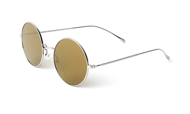 Porto Cervo Sunglasses side view in Silver / Gold Mirror